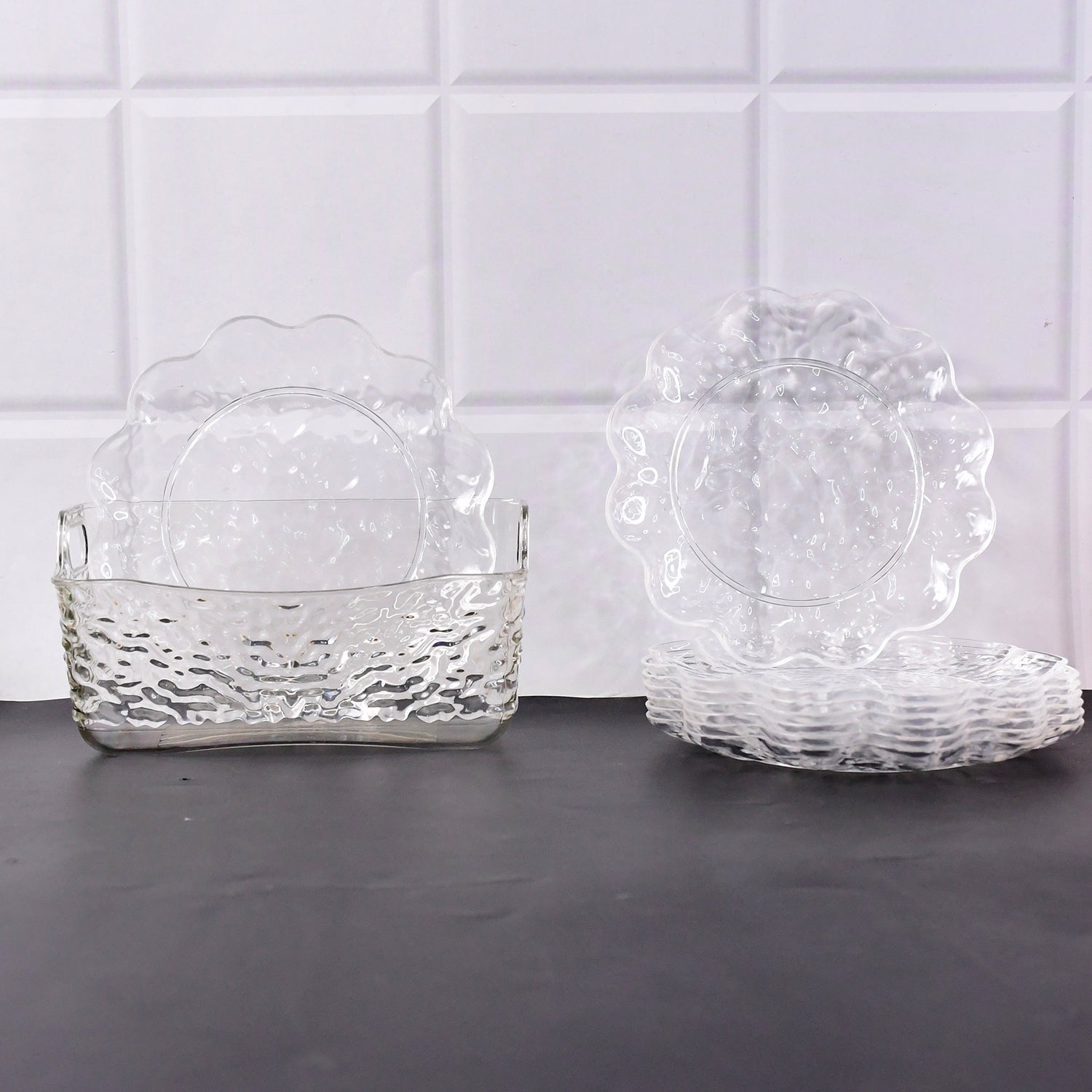 9 In 1 Plastic Bowl With Serving Tray  Plates Set 9 In 1 Plastic Bowl With Serving Tray  Plates Set